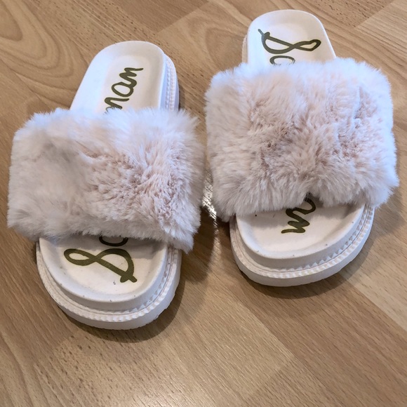 Sam Edelman Shoes - Sam Edelman faux fur slippers